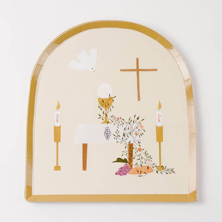 Be A Heart - Wholesale Disposable Plate - First Communion Dinner Plates