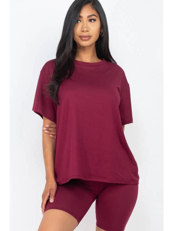 Vanilla Monkey - Vendita all'ingrosso Completo loungewear - Donna - Set Maglia Larga Oversize e Pantaloncini da Bici6