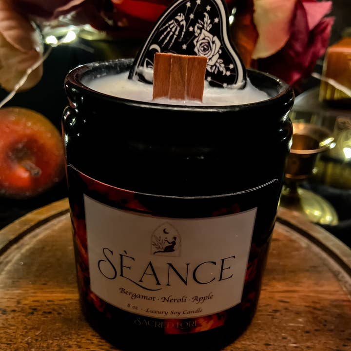 Sacred Lore - Vente Bougie en bocal - Bougie de sorcière rituelle en pot d'apothicaire « Danse Macabre »0