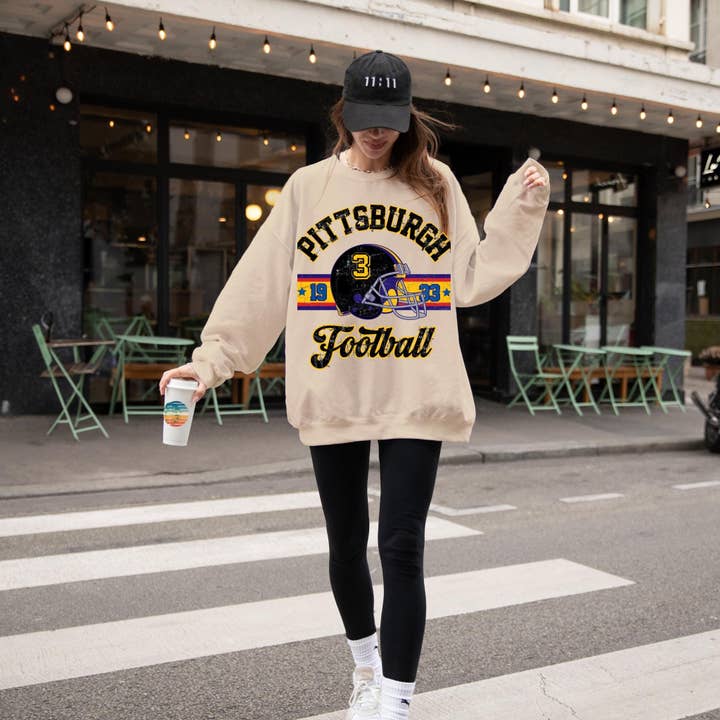 Vintage Pittsburgh Steelers Sweatshirt - Retro fanspildag for engroshandel hos TheKingShirt