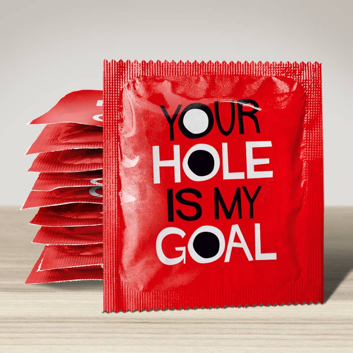 CALLVIN EU - Wholesale Gag Gift/Novelty Gift - Condom : Préservatif: Your Hole is My Goal