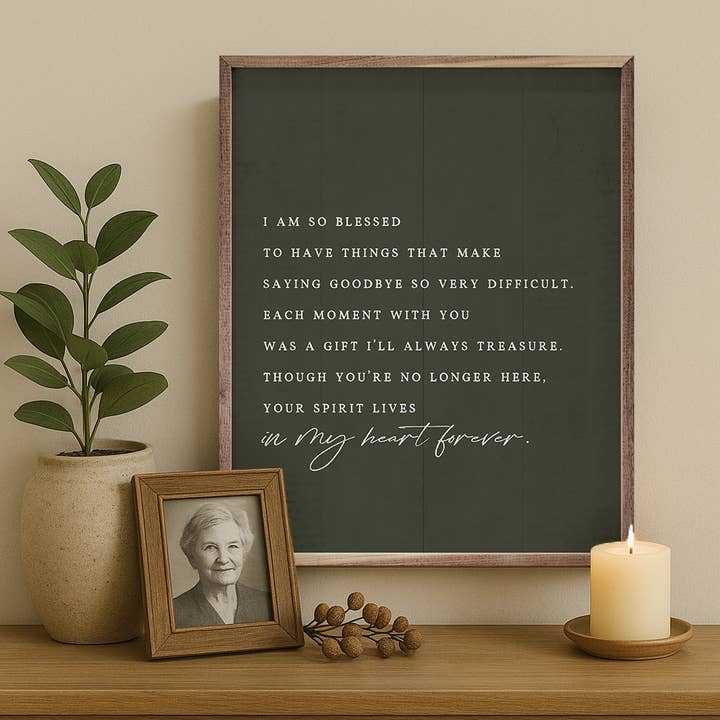 Kendrick Home - Wholesale Wood Wall Art - In My Heart Forever Green2