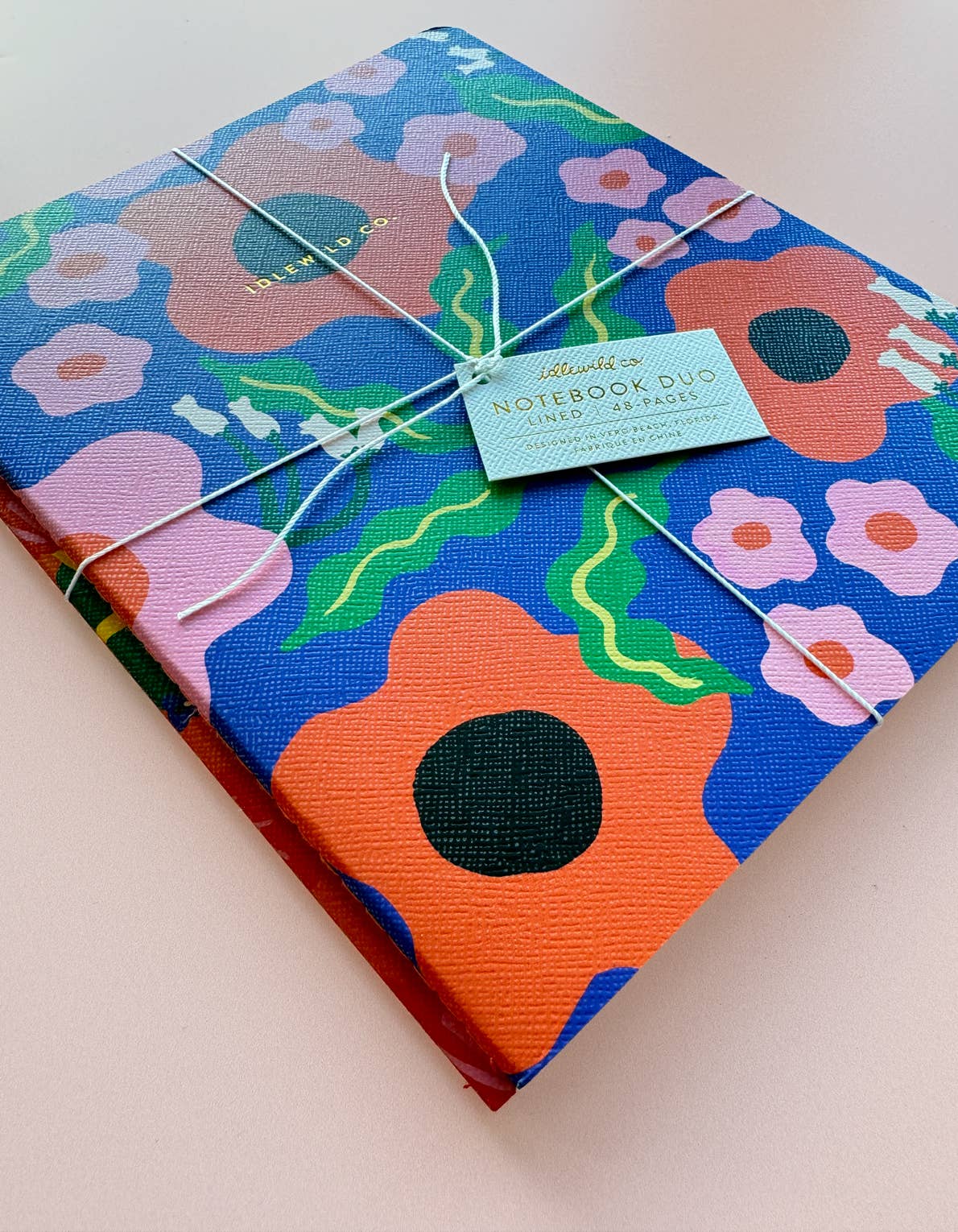 Idlewild Co. - Vendita all'ingrosso Quaderni - Duo di quaderni Wavy Daisy con copertina colorata1