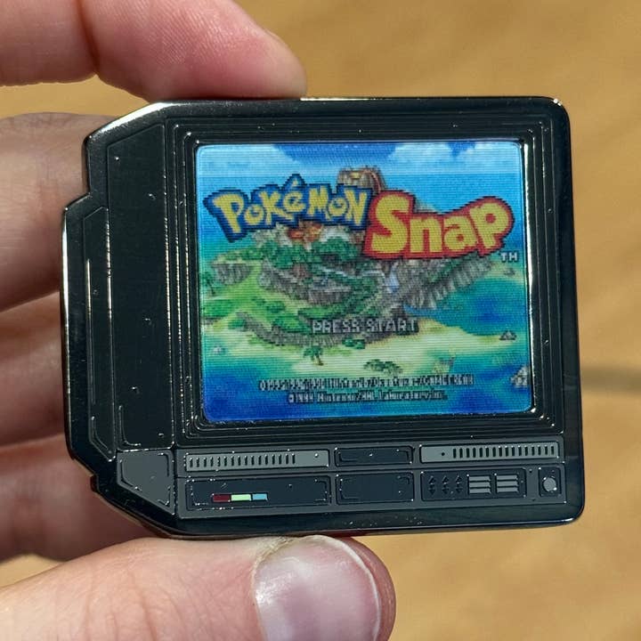 GoopyGoblins - Wholesale Lapel Pin/Button - 2.5" Lenticular Pokemon SNAP CRTV Enamel Pin4