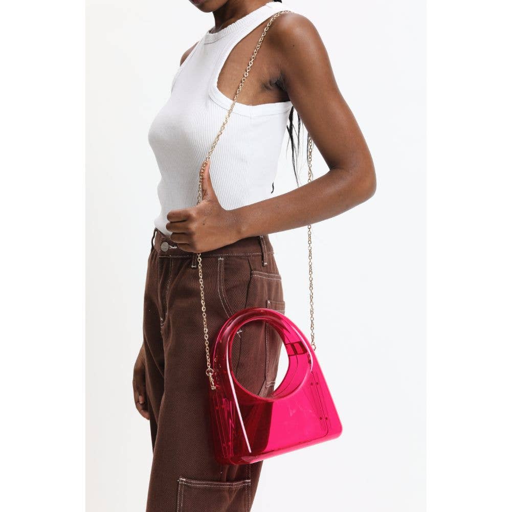 Urban Expressions - Wholesale Clutch - Dames - Zoila acrylic avondtas met transparant design24