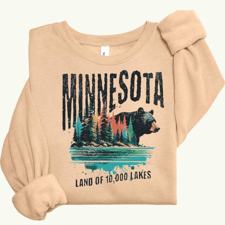 Minnesota Grafisk Sweater for engroshandel hos Sam & Seb Co.