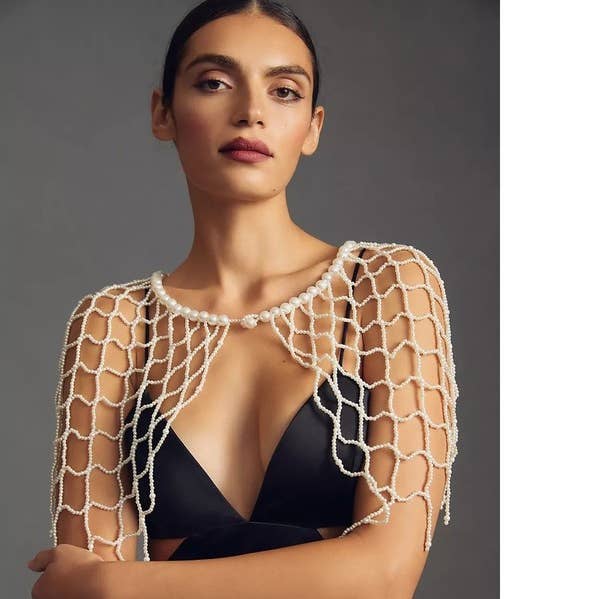 SAACHI - Wholesale Capelet - Women's - Pearl Beaded Capelet