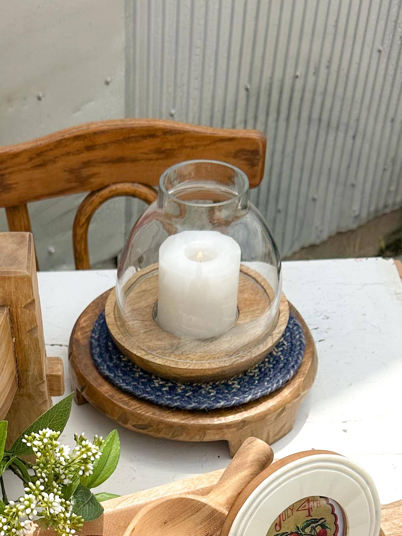 Made Market Co. - Wholesale Decorative Tabletop Object - Found Wood Pedestal Small3