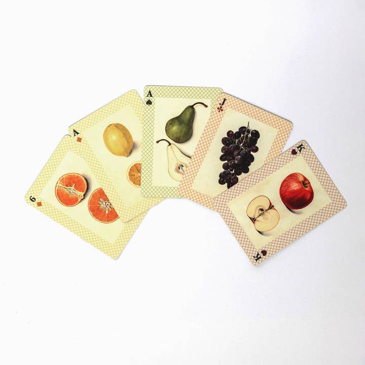 Roomytown Inc - Wholesale Playing Cards - Watercolour Fruits Single Playing Card Deck