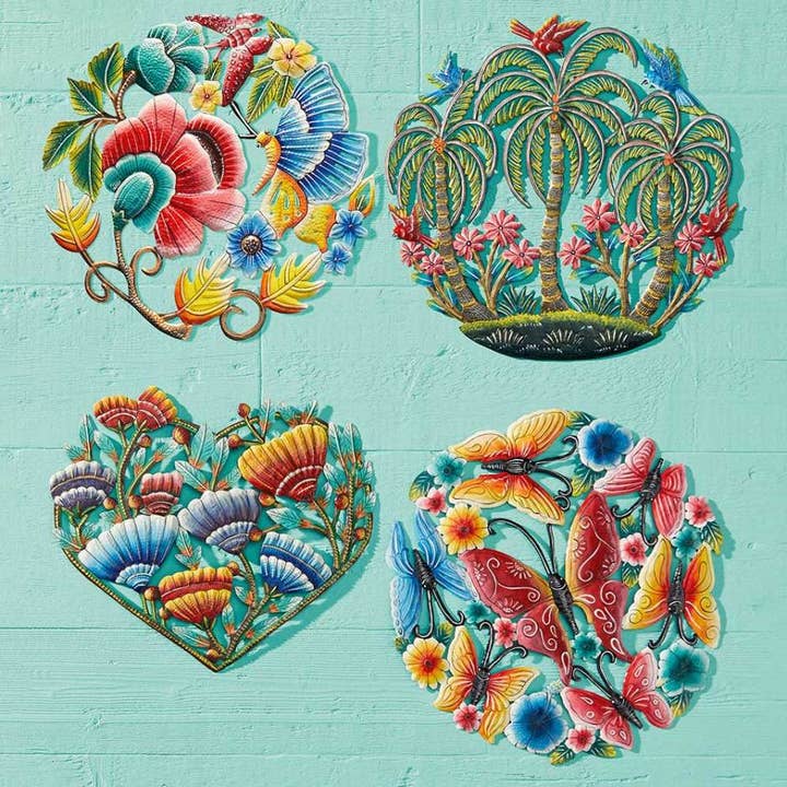 SERRV International - Wholesale Wall Accent - Tropical Oasis Metal Wall Art