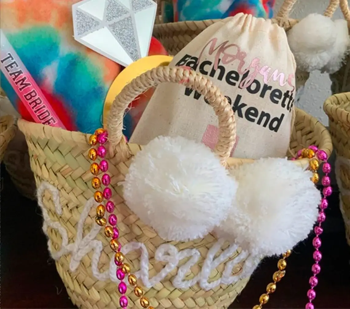 Moroccan Natural bazaar – Saco de presente por atacado – Bolsa Personalizada para Festa de Despedida de Solteira, Bolsa para Madrinhas7