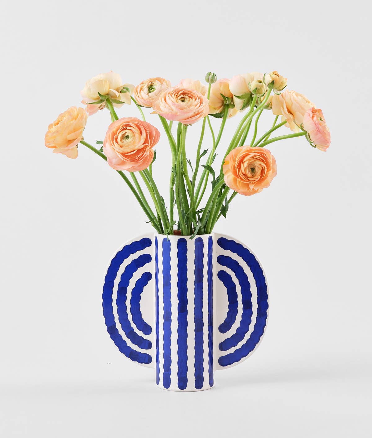 Wrap (US duties paid) - Wholesale Vase - 'Small Butterfly' Vase - Blue1