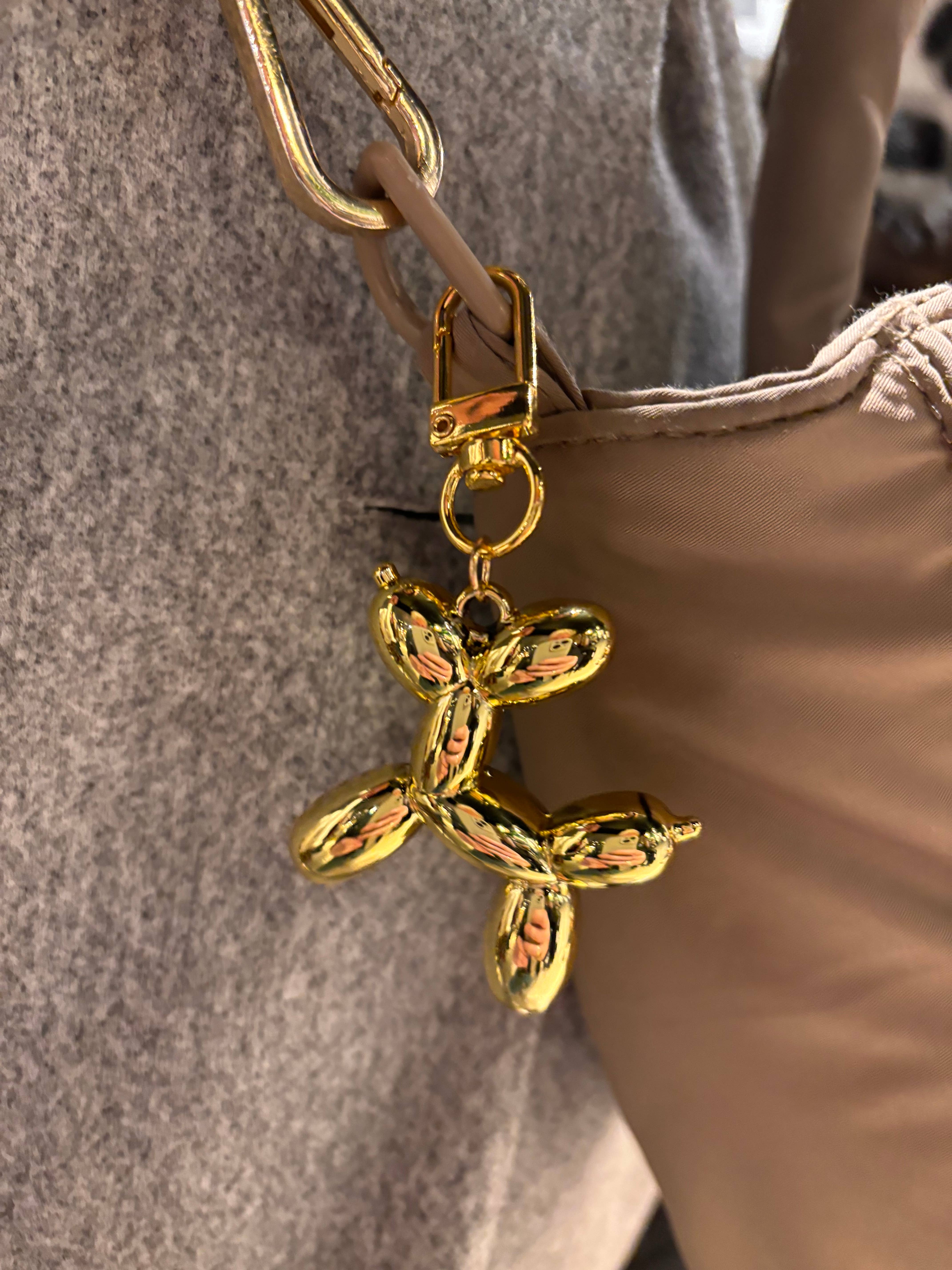 Goud Sleutelhanger ballonhondje GOUD voor groothandel op Faire1