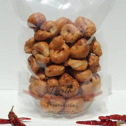 Taralli Crackers - Peperoncino for engroshandel hos Mano Bella Artisan Foods