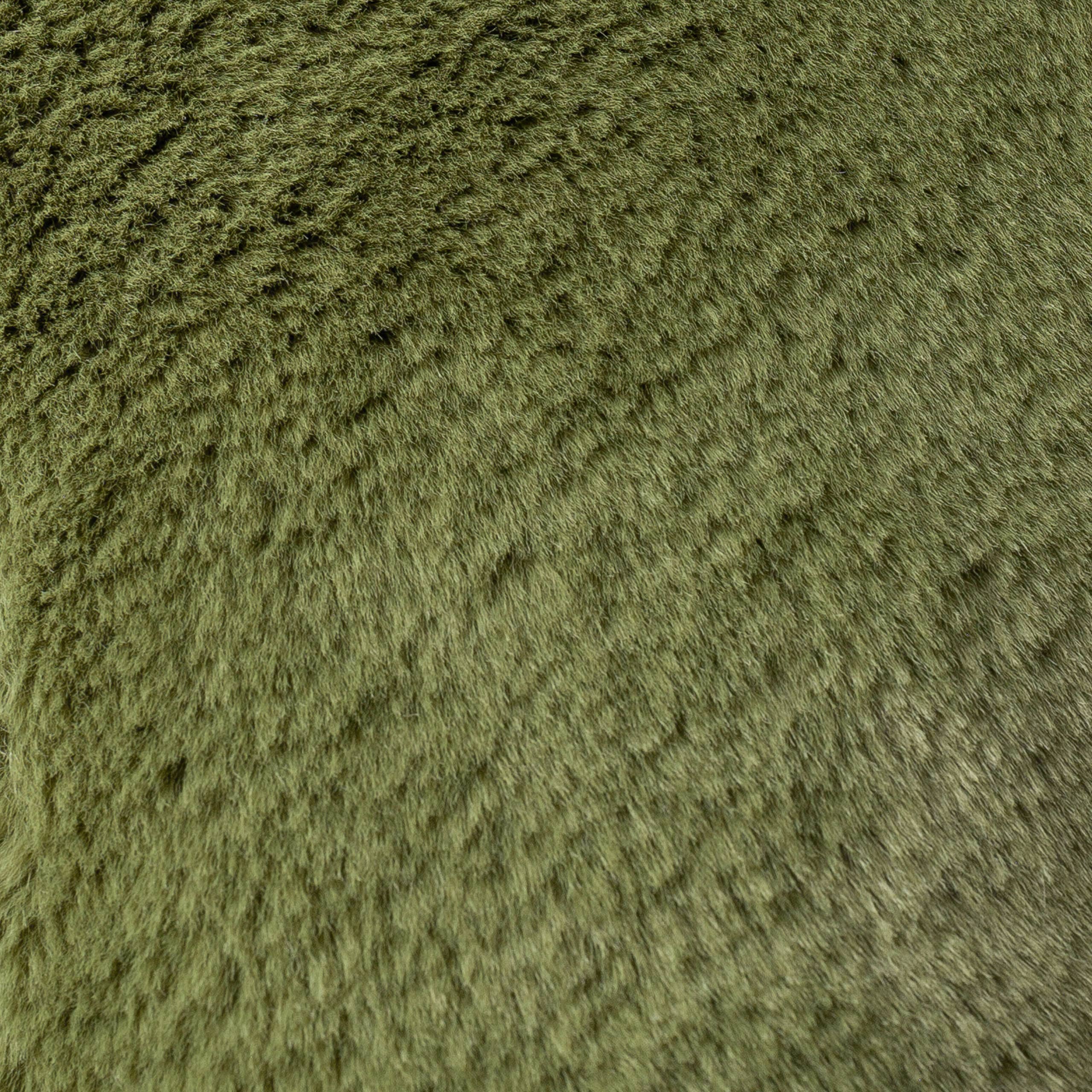 Kallu Faux Fur Cushion Olive for wholesale on Faire5