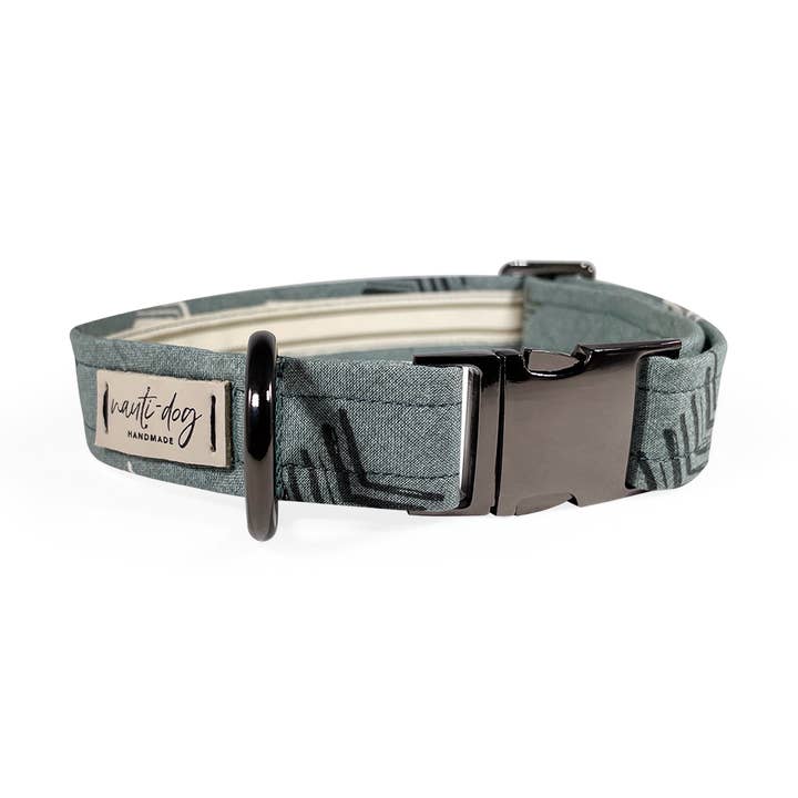 Wayfarer Sage Primitive Chevron spænde & Martingale krave for engroshandel hos Nauti-dog Handmade