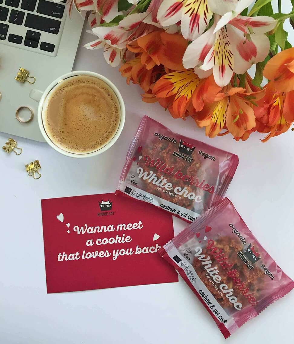 Smart Organic - Wholesale Cookie - Wild Berries Cookie, Bio, Kookie Cat, 50g6