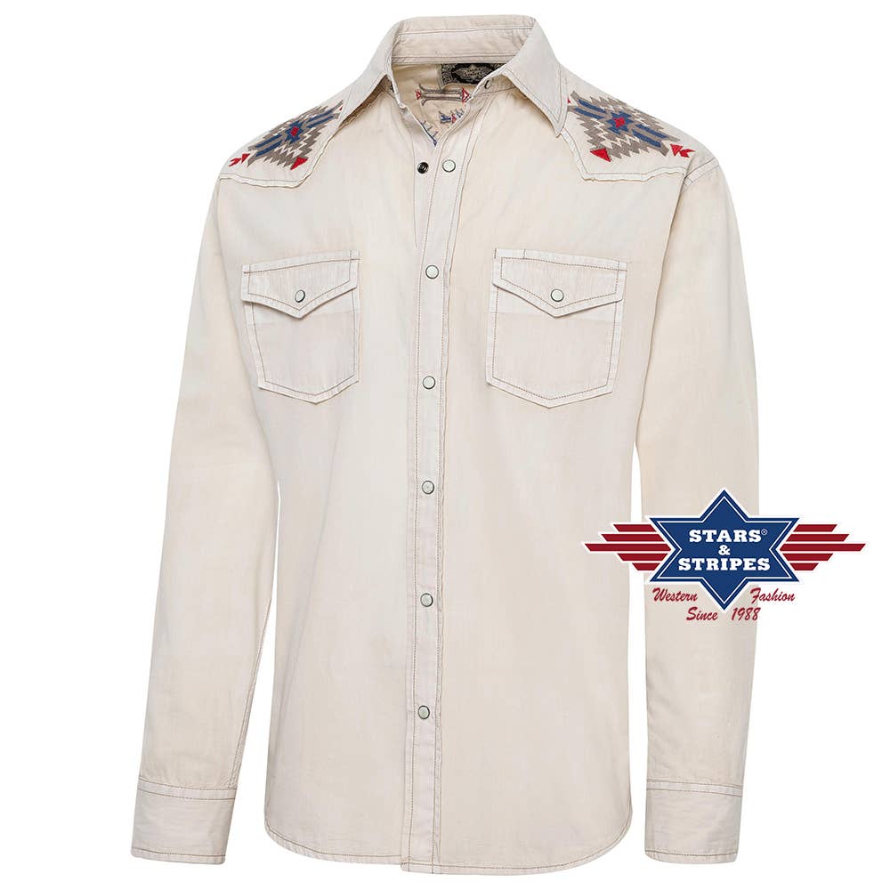 Stars & Stripes® - Wholesale Button Down Shirt - Men's - Western shirt - Barney1