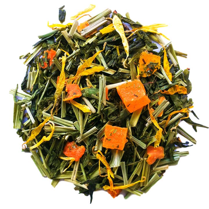 Maui Rainbow Tea - Vente Thé en vrac - Thé vert à la mangue et à la papaye - Thé hawaïen artisanal