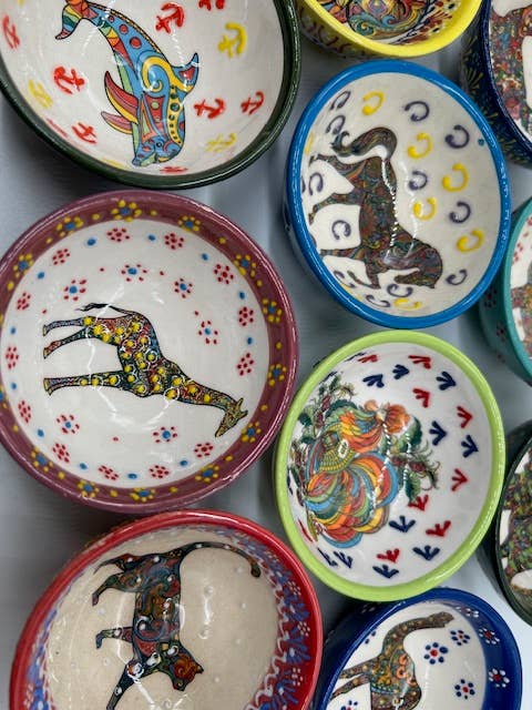 Natto USA - Wholesale Decorative Plate/Dish/Bowl - Animal Garden 3" Bowls Discontinued Style5