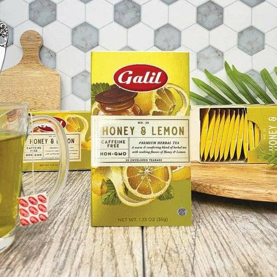 Galil Brands - Wholesale Health/Detox Tea - Honey & Lemon Herbal Tea | 1.23 oz | Galil1