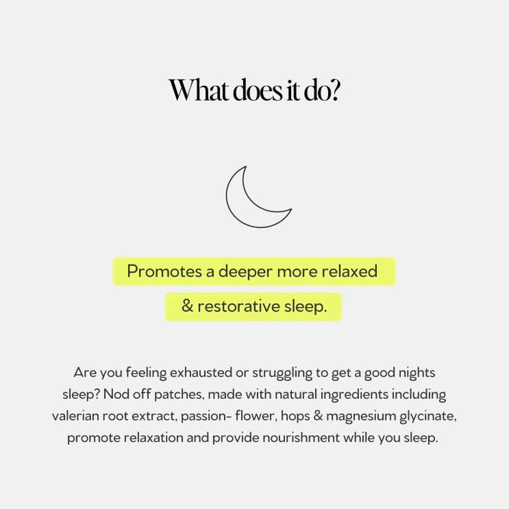 Tonik - Wholesale Oral Supplement/Vitamin - Nod Off | Sleep & Relaxation Transdermal Patch2