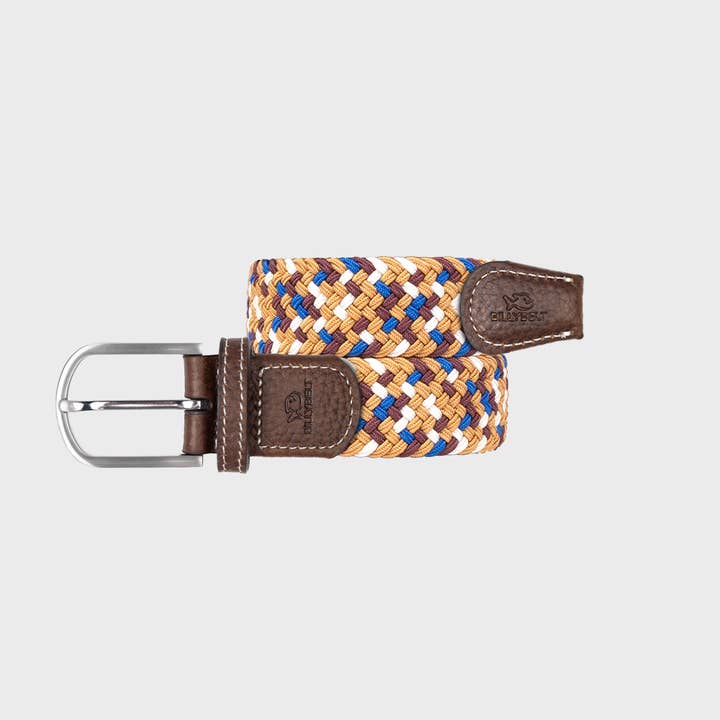 Ceinture Tressée Élastique Multicolore - Cap Town pour la vente par BILLYBELT