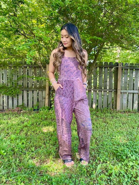 Blue Sky - Wholesale Overalls - Women's - 2227 Old School Overalls in Patchwork Rayon6