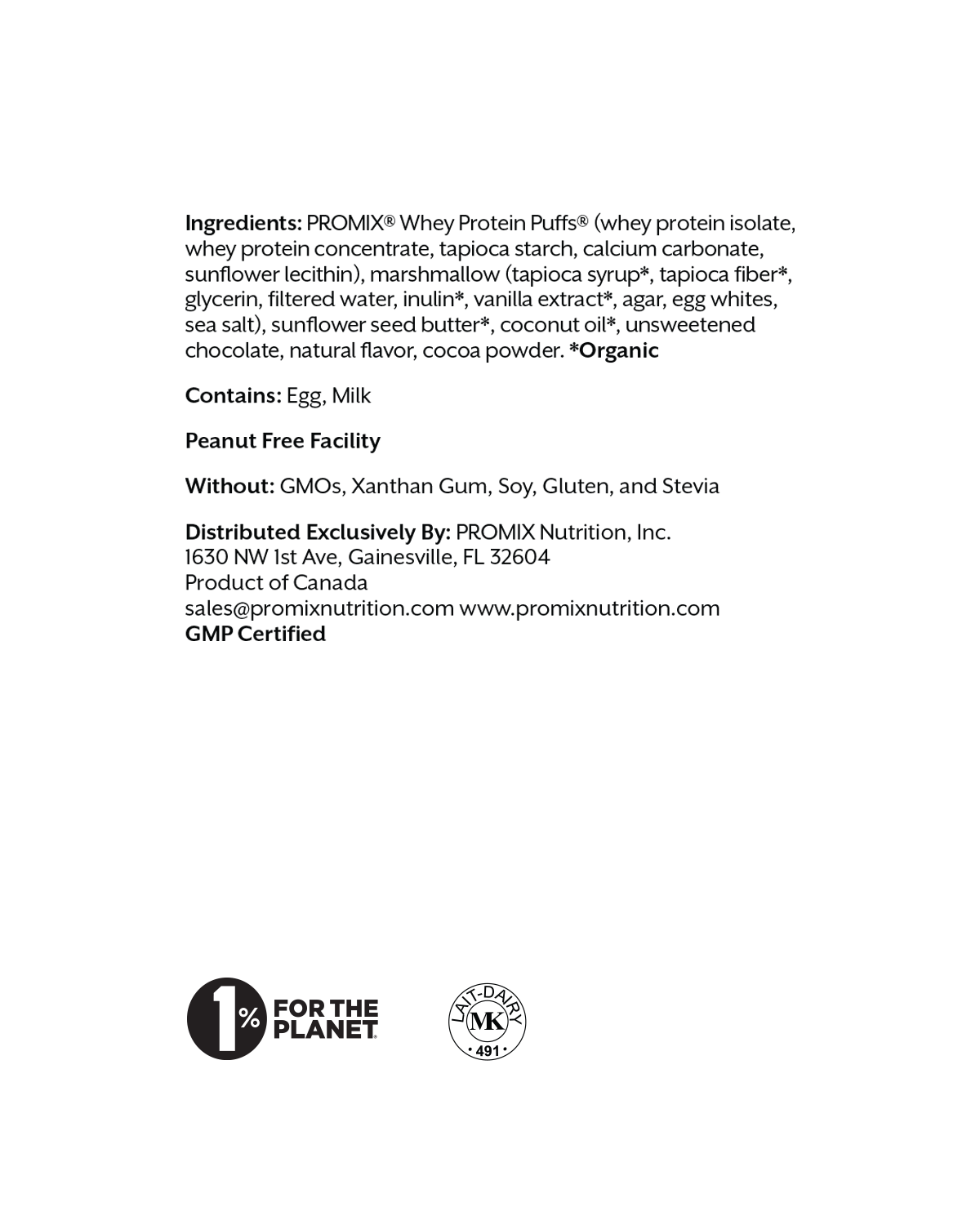 Promix - Wholesale Snack Bar - Sunflower Butter Protein Puff Bars5