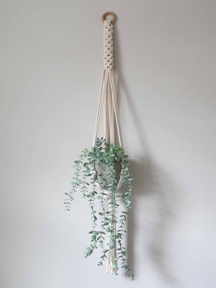 Handmade Macrame Plant Hanger - Crown for wholesale by La Terra Macrame