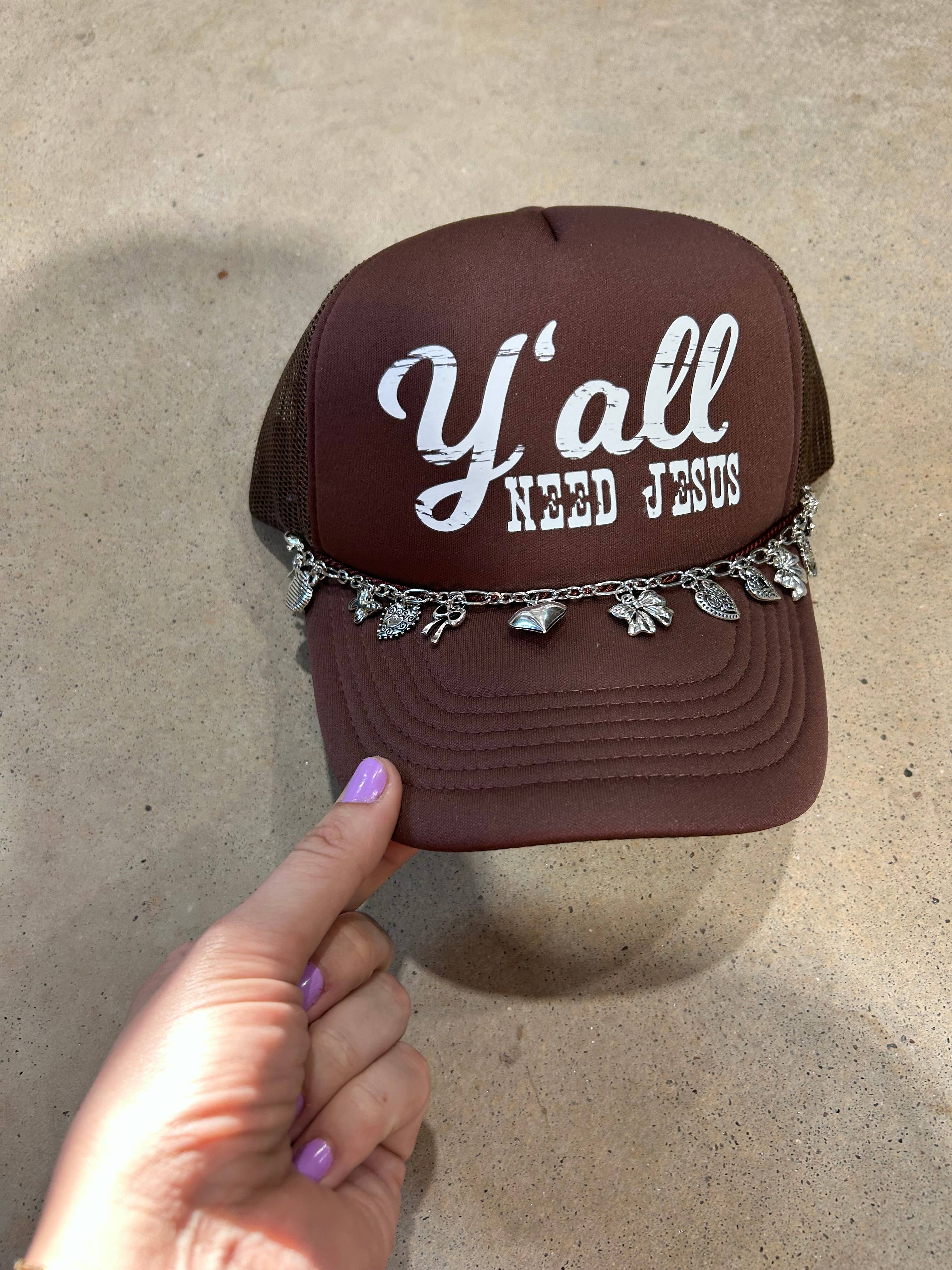 Vibes Hat Company - Wholesale Trucker Hat - Unisex - Yall Need Jesus Trucker Hat | Trending Headwear | Caps3