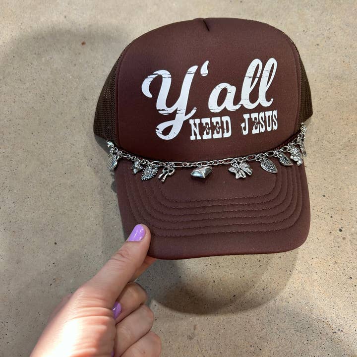 Vibes Hat Company – wholesale Trucker hat – Unisex – Yall Need Jesus Trucker Hat | Trending Headwear | Caps3