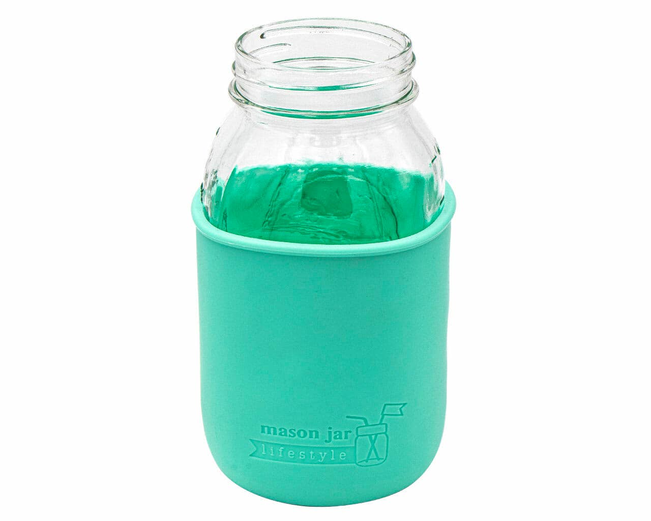 Mason Jar Lifestyle - Vente Housses de boisson - Manchon en silicone pour bocaux Mason de 32 oz (quart).14