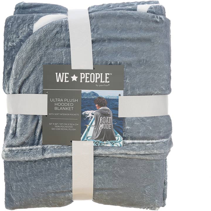 Pavilion - Wholesale Throw Blanket - Boat Mode - 50" x 60" Royal Plush Hooded Blanket10