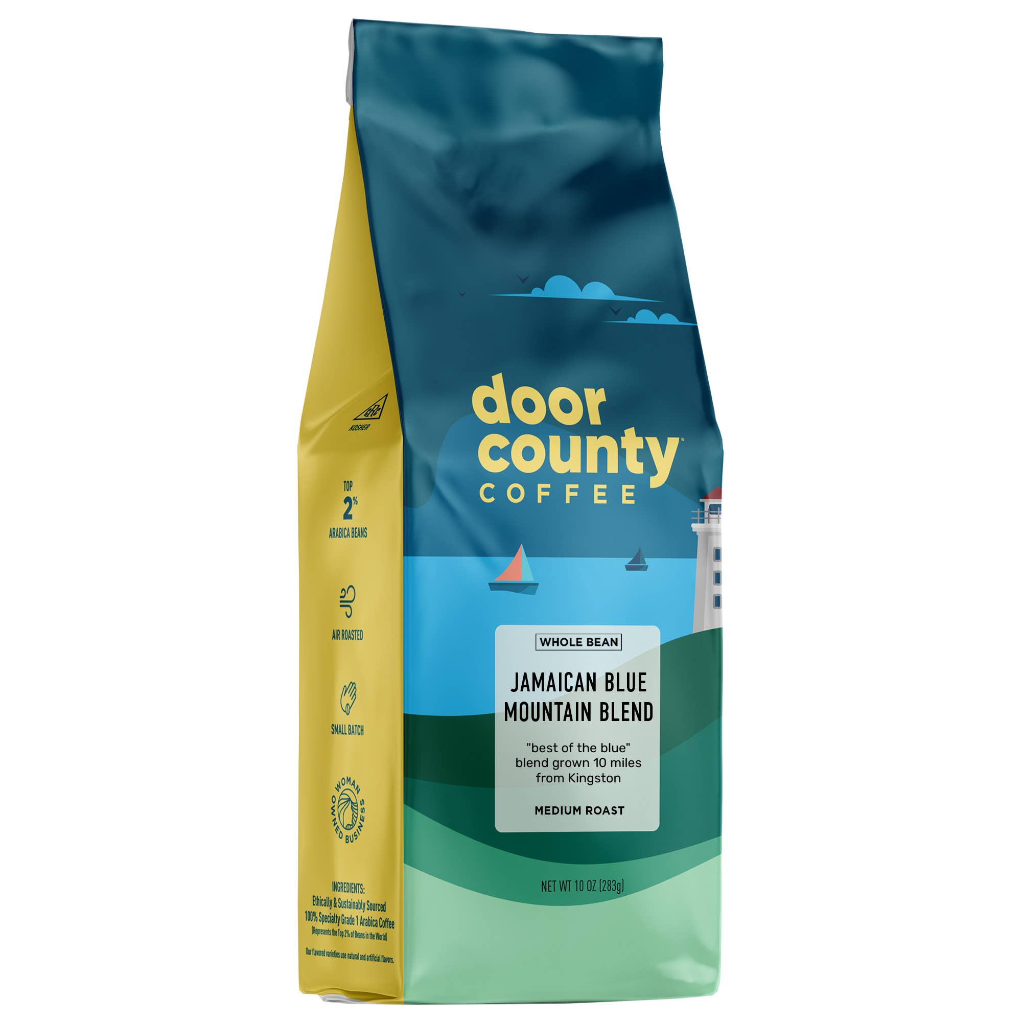 Door County Coffee - Wholesale Coffee Beans - 10oz Jamaican Blue Mountain Blend Medium Roast WHOLE BEAN1