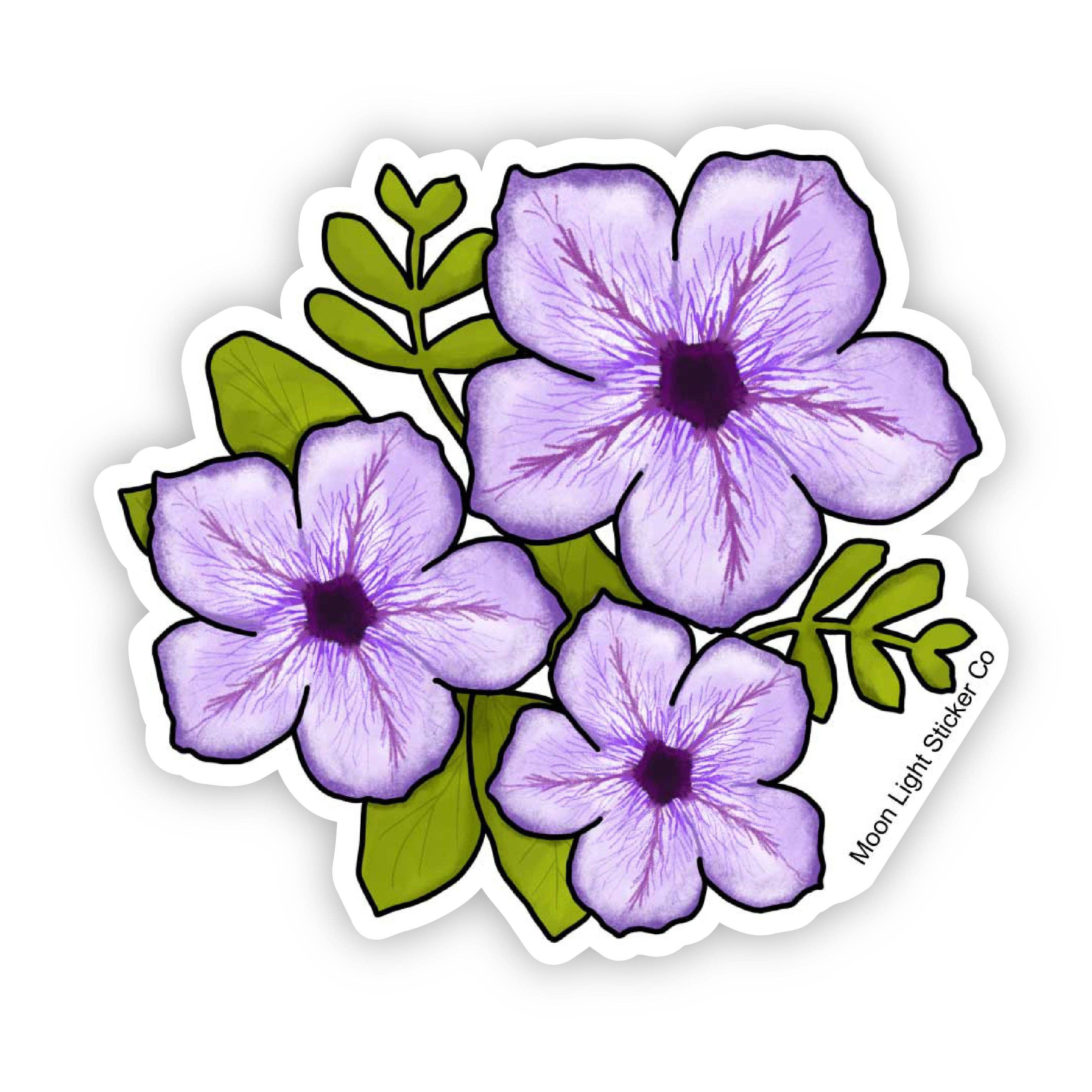 Moon Light Sticker Co - Wholesale Sticker - Petunia Sticker0
