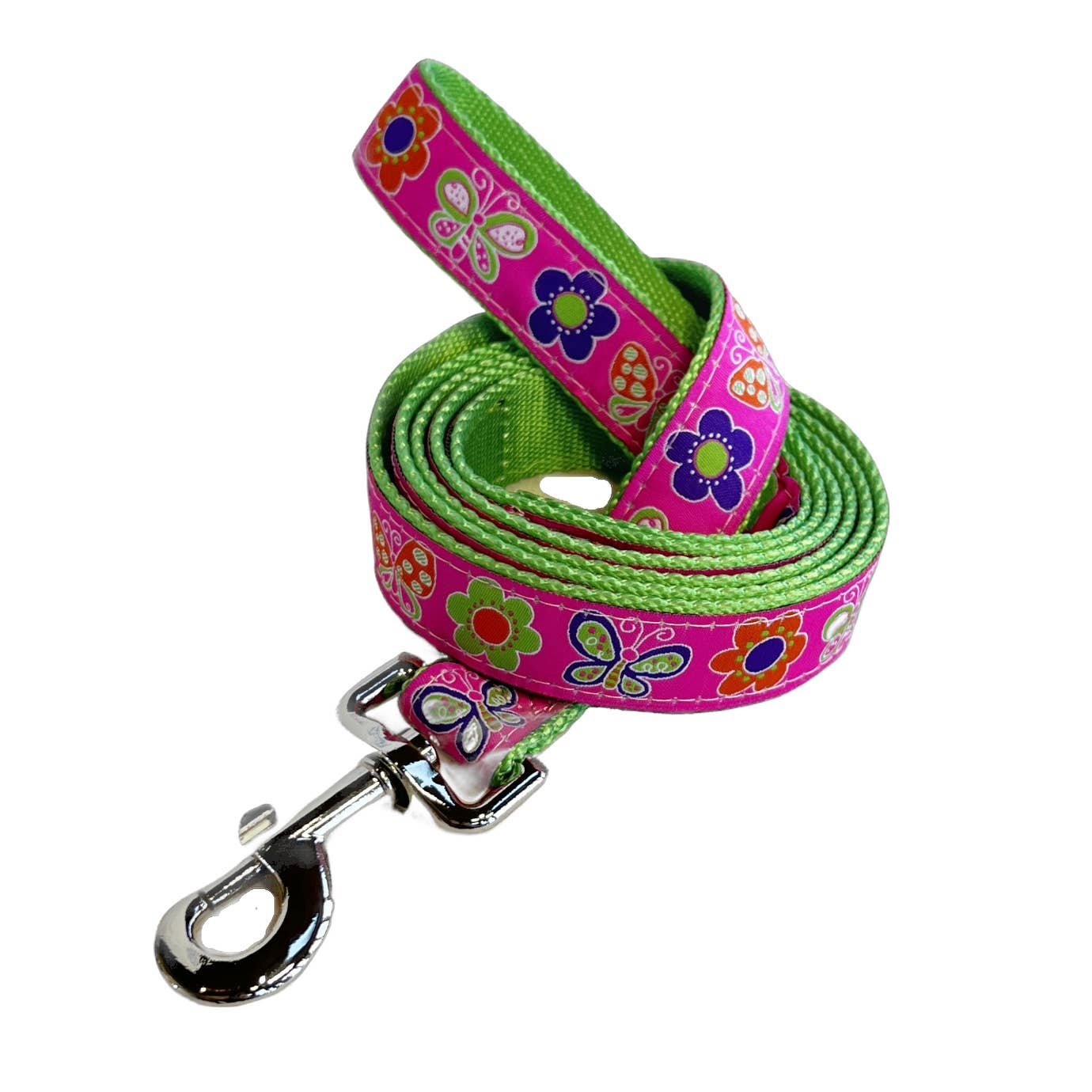 Sun Dog - Wholesale Pet Leash - Dog - Hot Pink Flowers  Leash0
