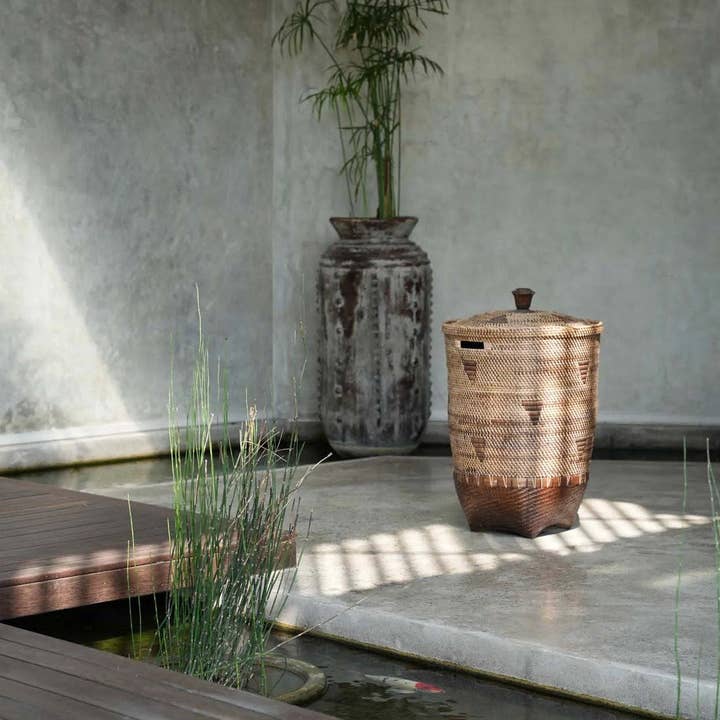 Bazar Bizar Living - Wholesale Basket - The Colonial Laundry Basket - Natural Brown - XL6