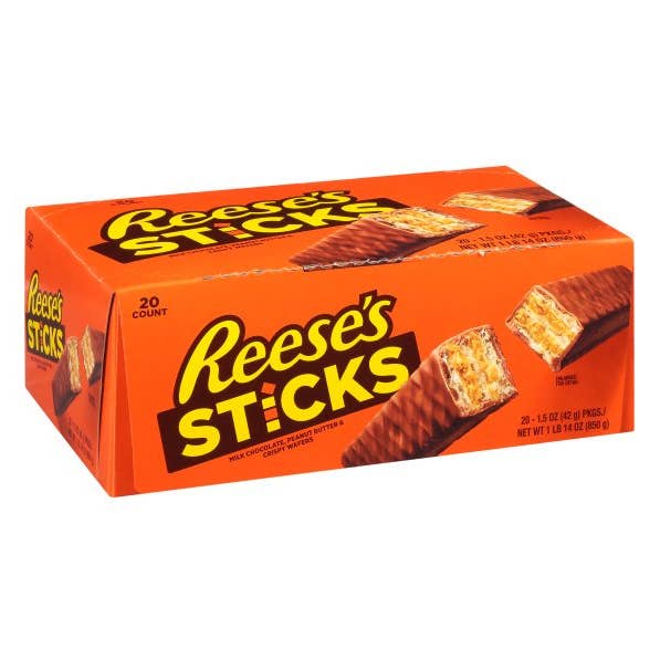 I Got Your Candy - Wholesale Chocolate Covered Sweets - Reese's Sticks 1.5oz - 20ct3