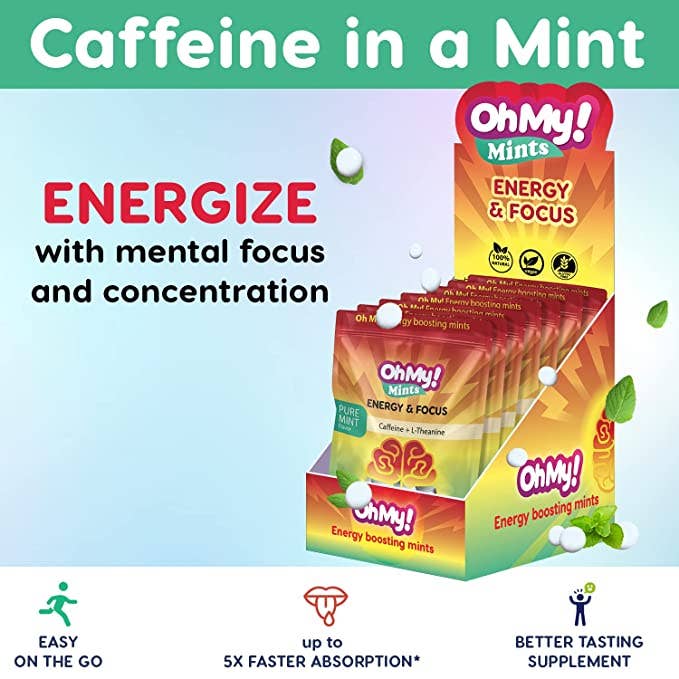 Oh My! Mints - Wholesale Mints - Oh My! Mints - Energy Mints - Organic Caffeine + L-Theanine2