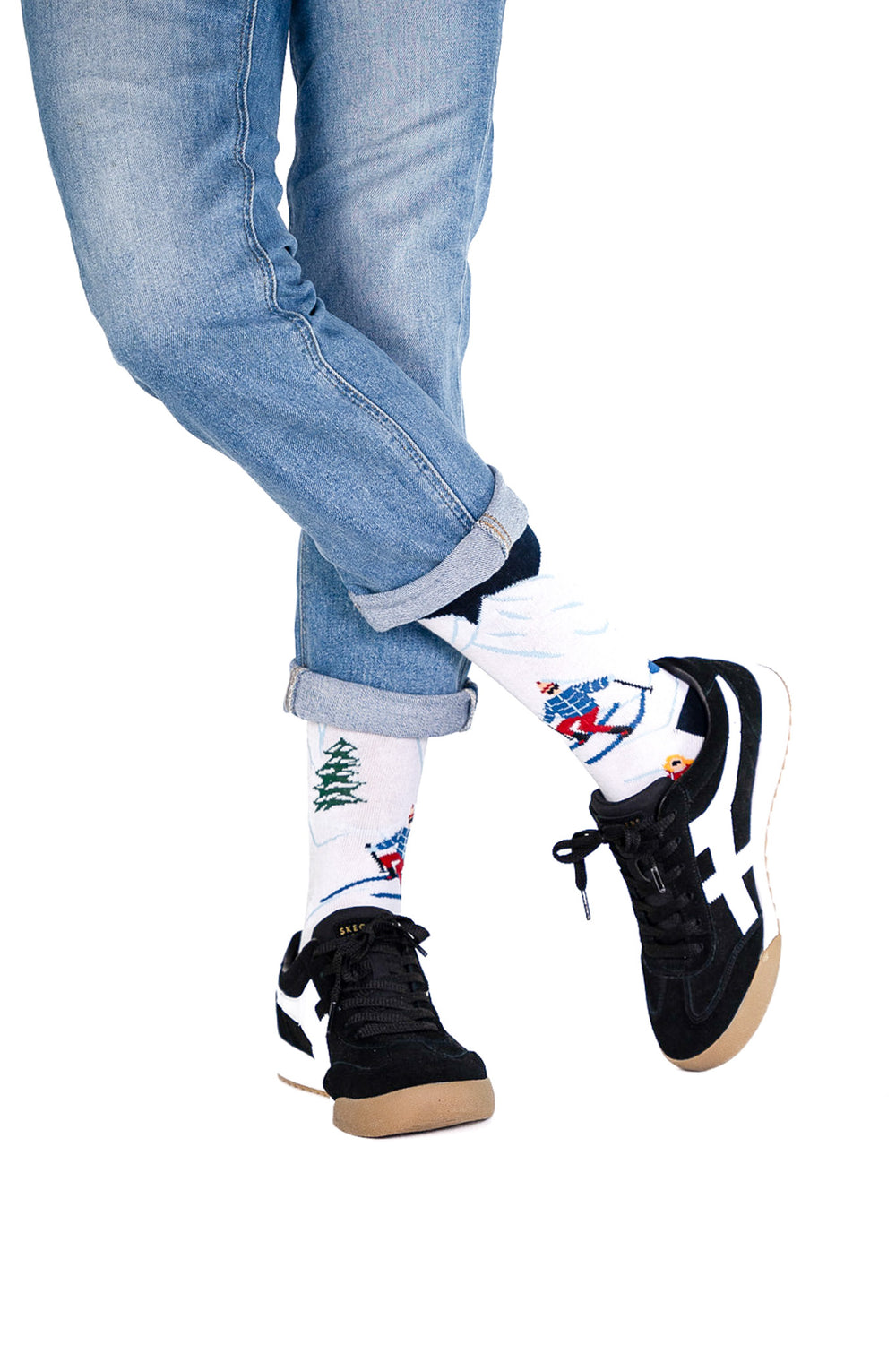 Billy Brown - Wholesale Socks - Unisex - Seamless White Organic Cotton Ski Socks2