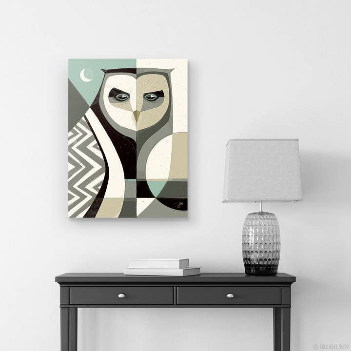 Abel Arts - Vente Affiche d'art - Qui ? Bleu - Imprimé WHLSL1