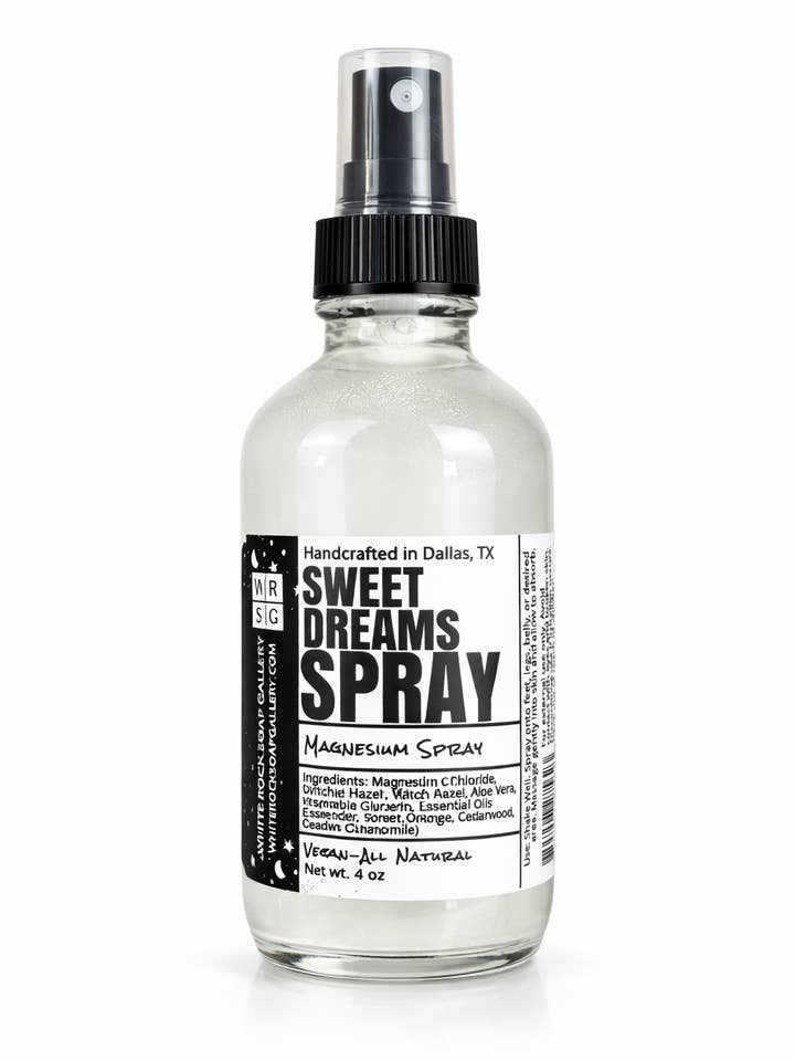 Spray de Magnésium Doux Rêves pour la vente par White Rock Soap Gallery