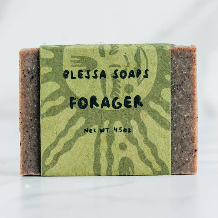 Forager Cedar Wood Sage Red Thyme Natural Soap for wholesale by Blessa Soaps