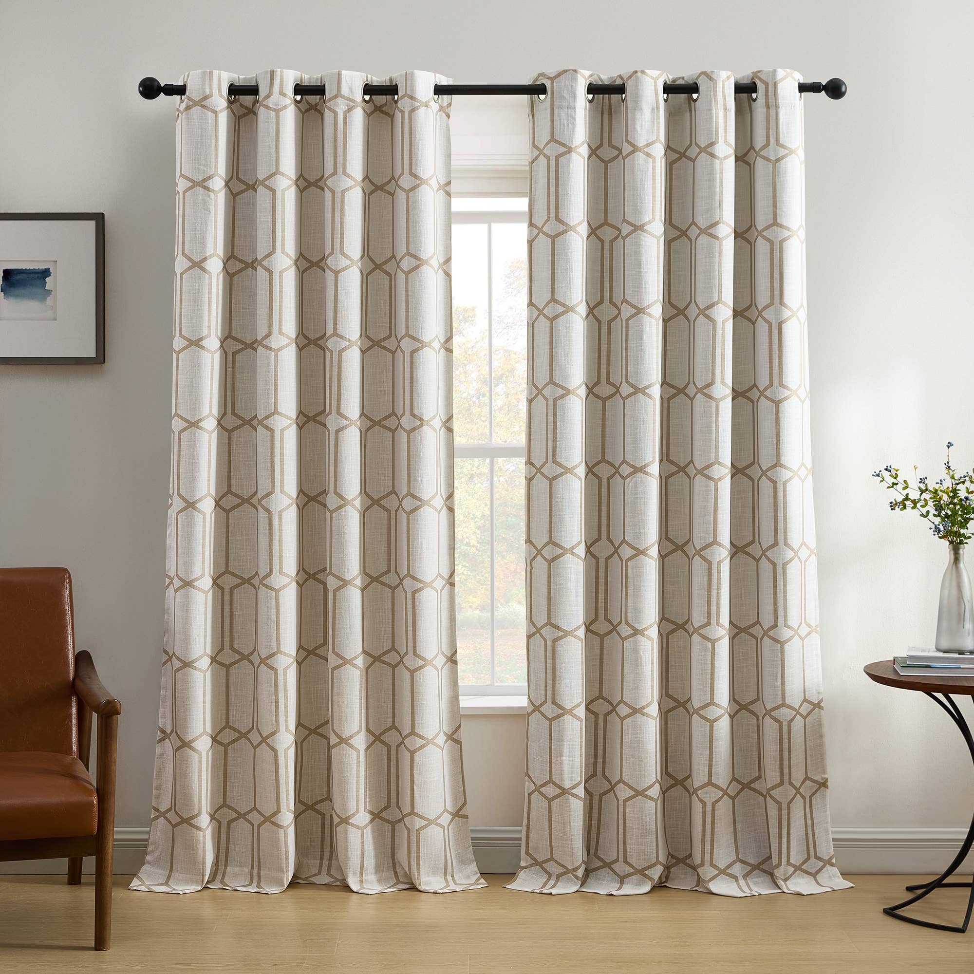 Threadmade Home - Wholesale Curtain - Kaiden Geometric Room Darkening Window Curtain10