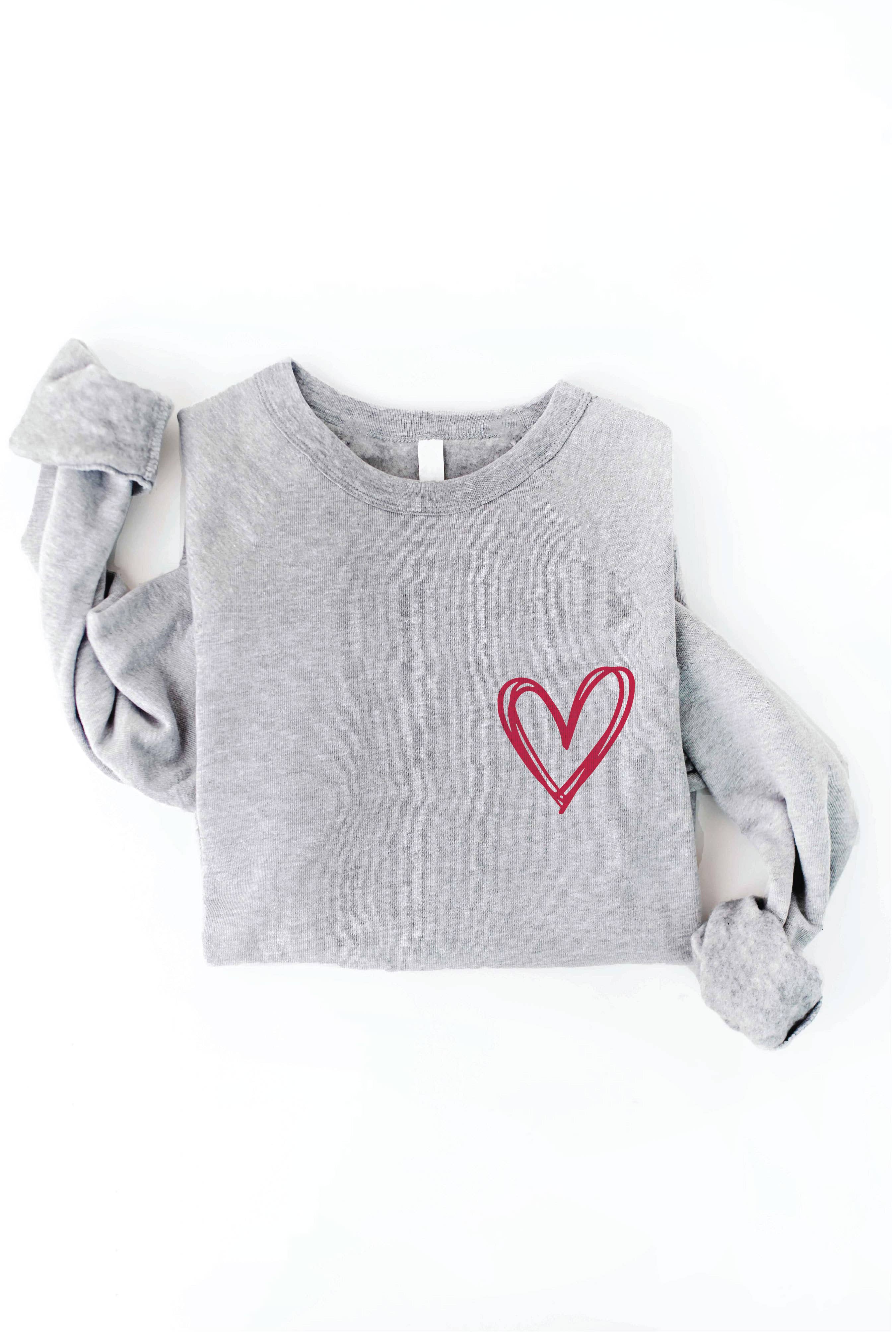 OAT COLLECTIVE - Wholesale Graphic Sweatshirt - Women's - HEART Graphic Sweatshirt12