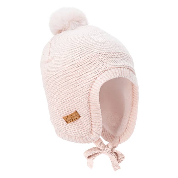 Jan & Jul - Wholesale Beanie - Kids - Light Pink | Kids Pom-Pom Knit Hats0