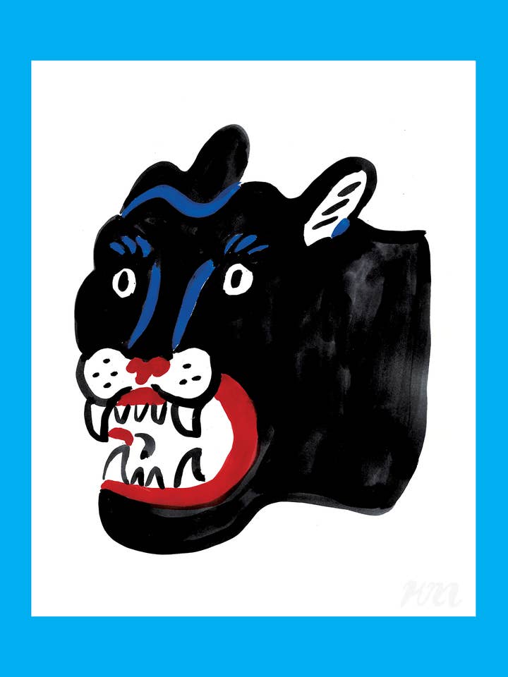 Stampa Pantera Nera per la vendita all'ingrosso da parte di Kristina Micotti