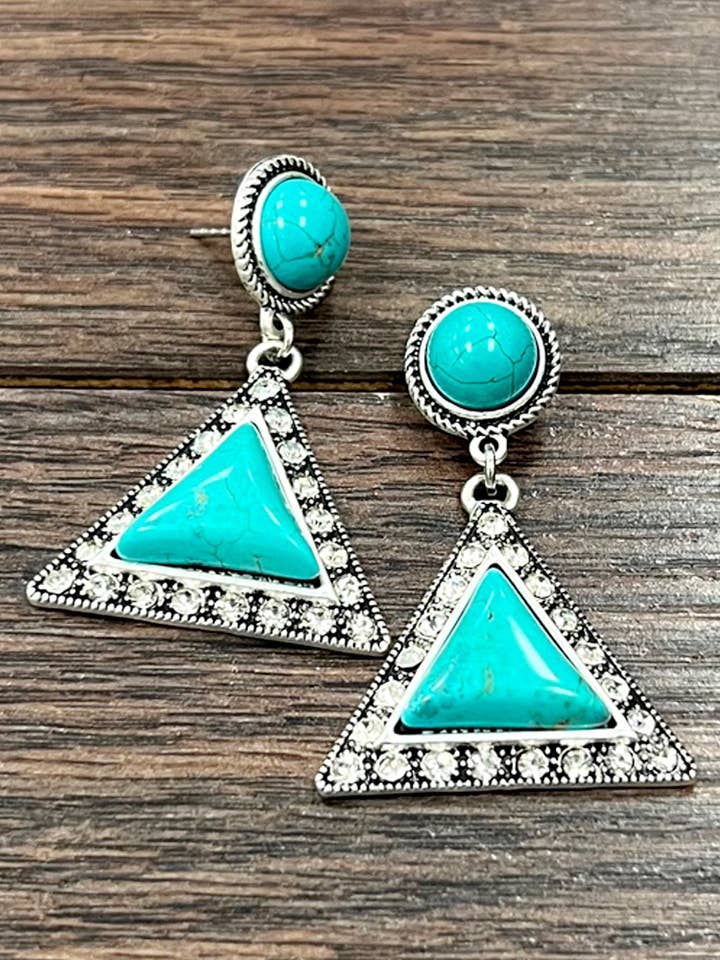 724602, Turkis Krystal Ørestikker for engroshandel hos ISAC Trading Inc