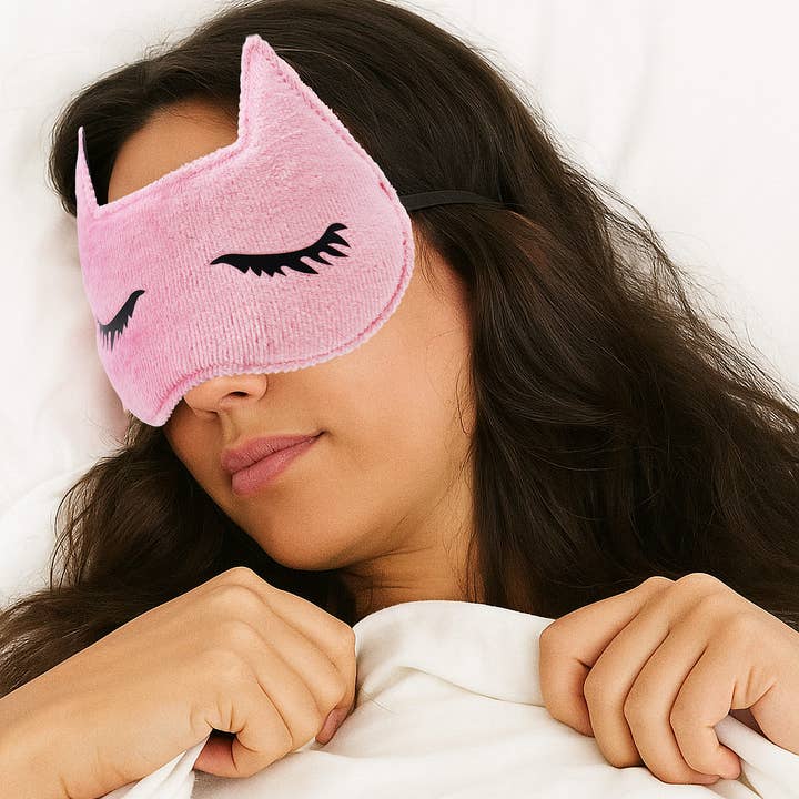 ASSORTED Kitty Cat Microfleece Sleep Eye Mask Blindfold for wholesale on Faire1